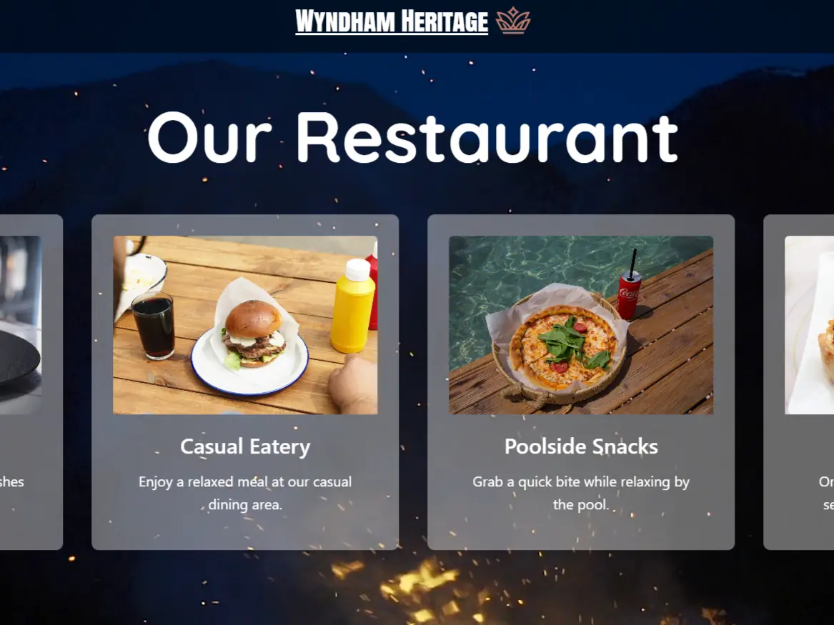 Wyndham Heritage — hotel booking platform